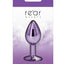Rear Assets Aluminum Anal Plug - Metal/Purple - Small