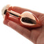 Rear Assets Rose Aluminum Anal Plug - Rose Gold/White - Medium