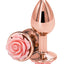 Rear Assets Rose Aluminum Anal Plug - Metal/Pink/Rose Gold - Small