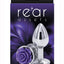 Rear Assets Rose Aluminum Anal Plug - Metal/Purple/Silver - Small