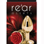 Rear Assets Rose Aluminum Anal Plug - Gold/Metal/Red - Small
