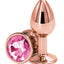 Rear Assets Rose Gold Anal Plug - Pink/Rose Gold - Small