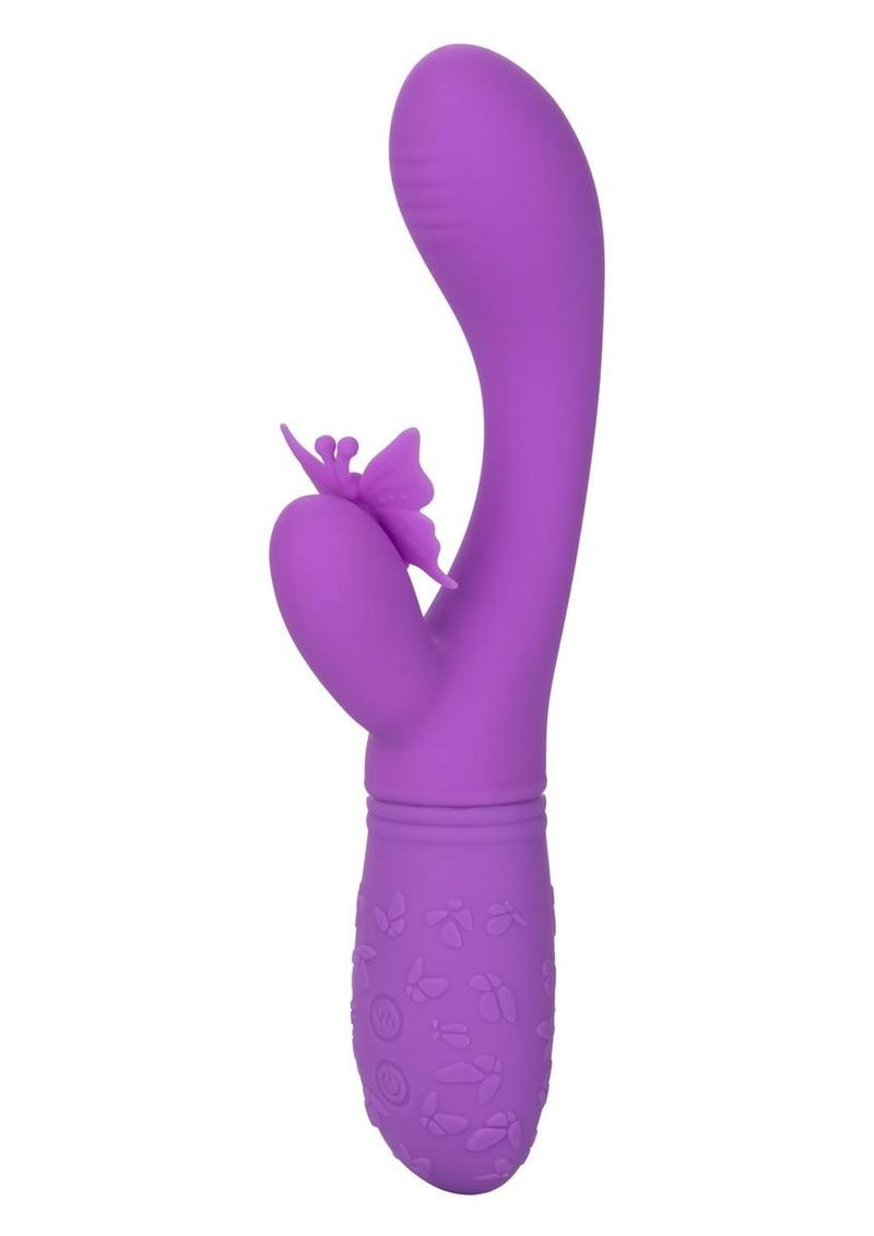 Rechargeable Butterfly Kiss Flutter Silicone Rabbit Vibrator