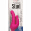 Rechargeable Power Stud Over and Under Silicone Vibrating Double Dong - Pink