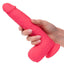 Rechargeable Rumbling and Thrusting Silicone Studs - Pink