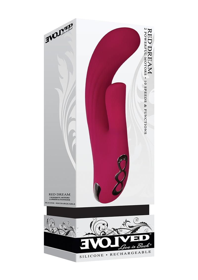 Red Dream Rechargeable Silicone Vibrator