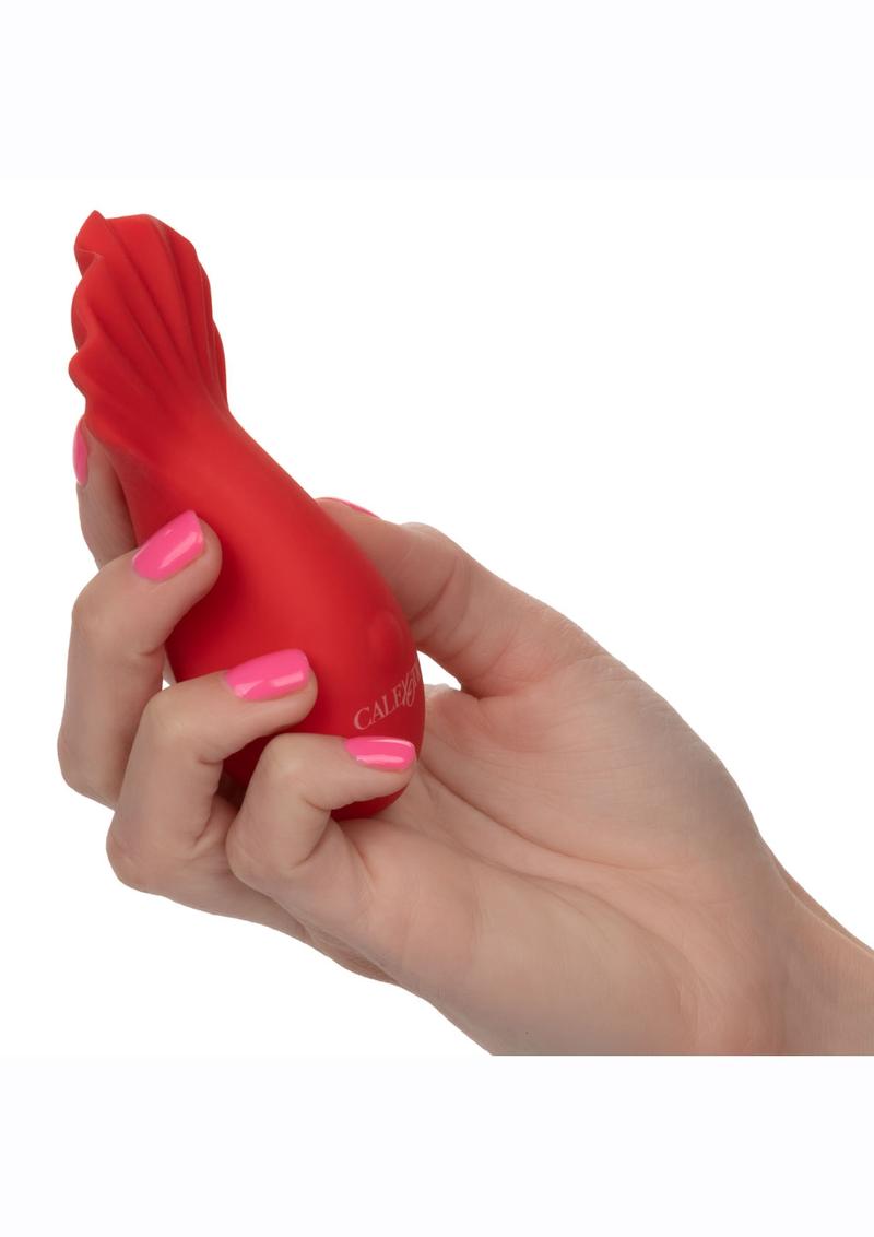 Red Hot Fuego Rechargeable Silicone Massager - Red
