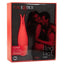 Red Hot Fury Rechargeable Silicone Vibrator with Clitoral Stimulation