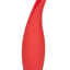 Red Hot Sizzle Rechargeable Silicone Vibrator with Clitoral Stimulation