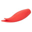 Red Hot Sizzle Rechargeable Silicone Vibrator with Clitoral Stimulation - Red