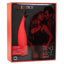 Red Hot Sizzle Rechargeable Silicone Vibrator with Clitoral Stimulation