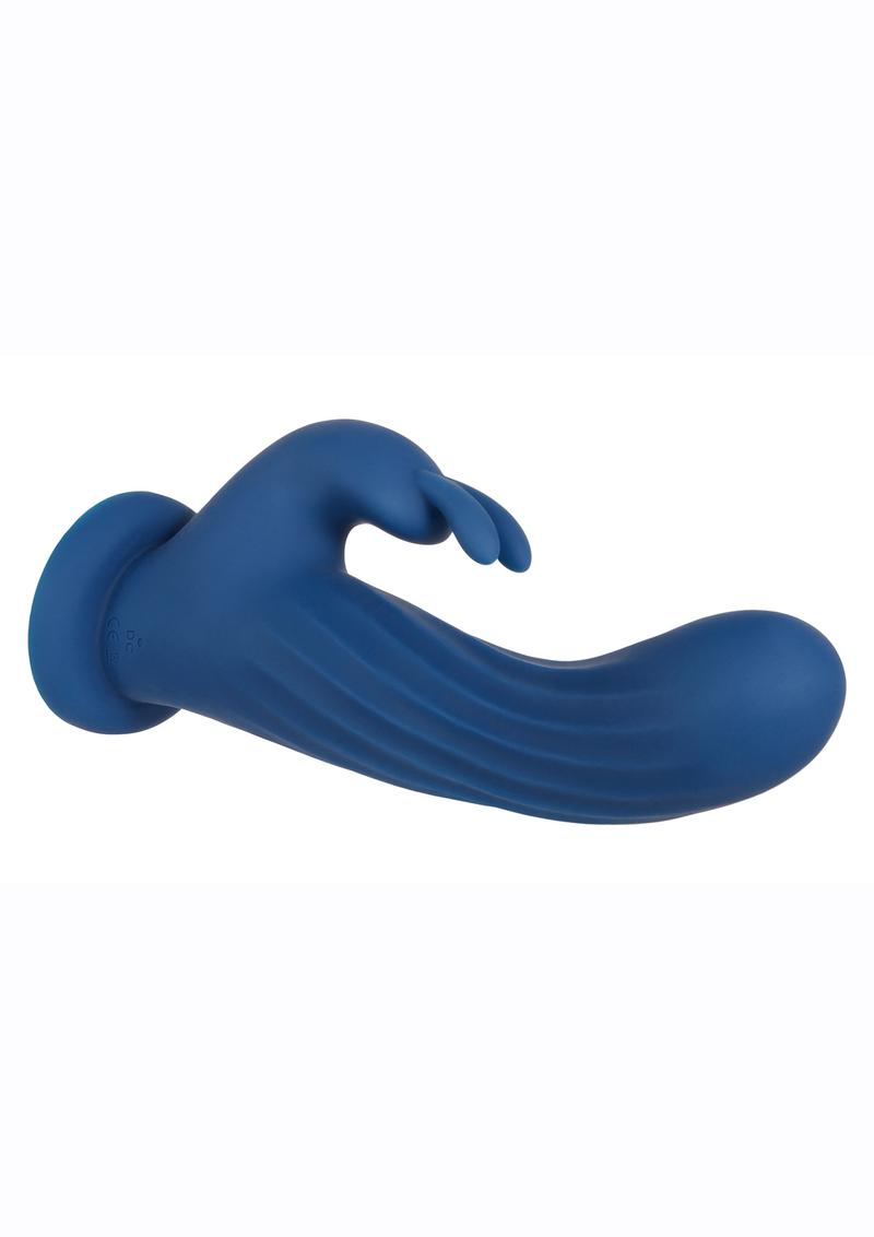 Remote Rotating Silicone Rechargeable Rabbit - Blue