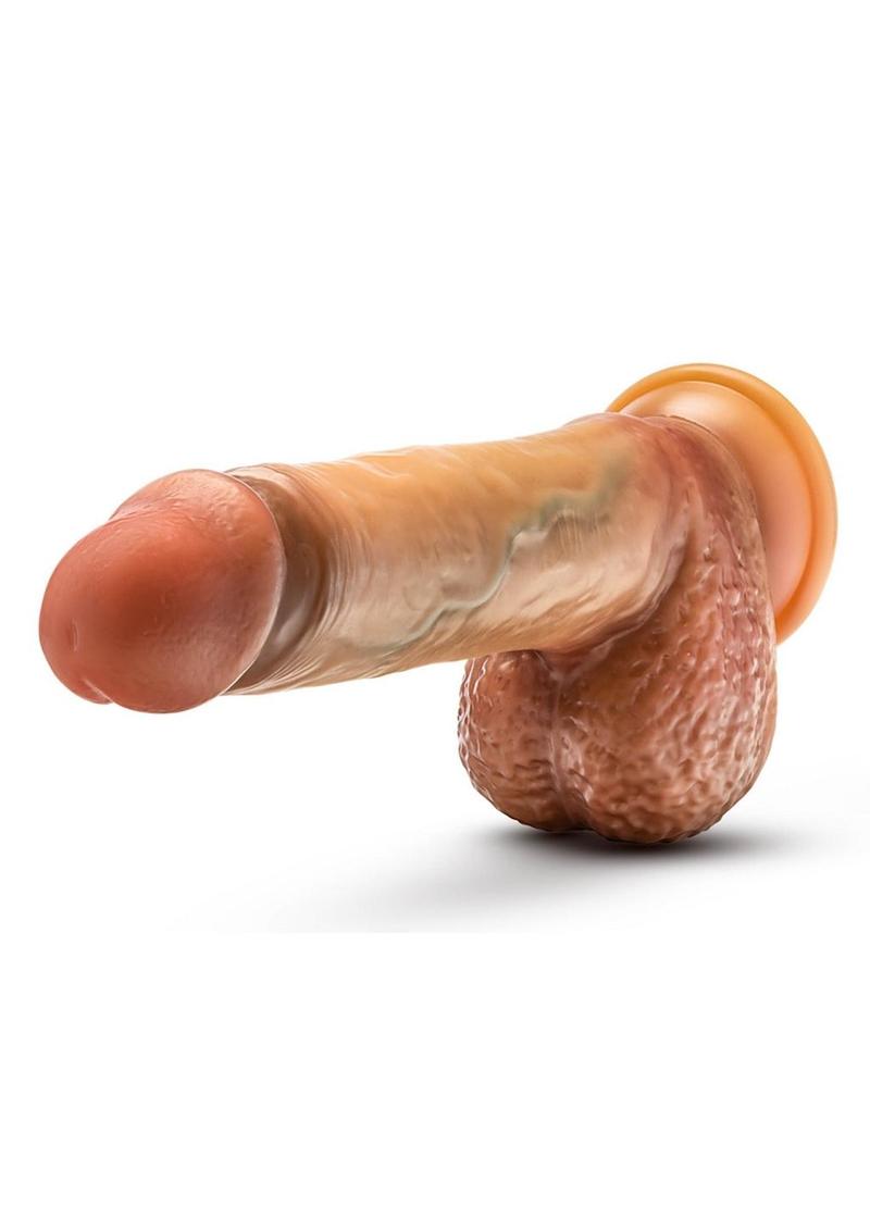 Renaissance Raphael Silicone Sliding Foreskin Dildo with Squeezable Balls