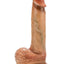 Renaissance Raphael Silicone Sliding Foreskin Dildo with Squeezable Balls