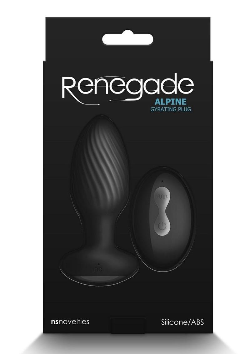 Renegade Alpine Rechargeable Silicone Anal Plug with Remote Control