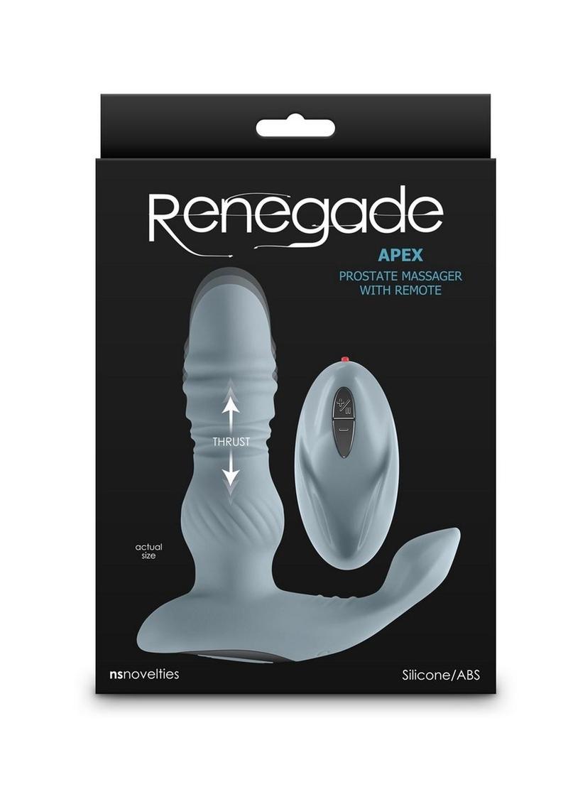 Renegade Apex Rechargeable Silicone Prostate Massager with Remote