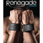 Renegade Bondage Vinyl Wrist Cuffs - Black