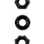 Renegade Chubbies Super Stretchable Cock Rings - Black - Set Of 3
