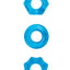 Renegade Chubbies Super Stretchable Cock Rings - Blue - Set Of 3