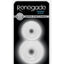 Renegade Double Stack Super Stretchable Cock Rings - Clear - Set Of 2