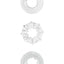 Renegade Dyno Rings Super Stretchable Cock Rings - Clear - Set Of 3