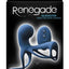 Renegade Gladiator Rechargeable Silicone Vibrating Penis Harness with Remote Control - Blue