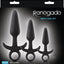 Renegade Men's Tool Kit Silicone Anal Plugs - Black - Set Of 3