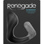 Renegade Slingshot Silicone Cock Ring and Prostate Plug - Black