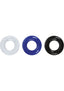 Renegade Stamina Rings Cock Rings - Assorted Colors - Set Of 3