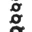 Renegade Vitality Cock Ring Kit - Black - 4 Per Set