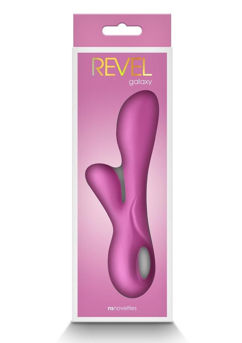 Revel Galaxy Rechargeable Silicone Rabbit Vibrator - Pink