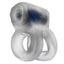 Revhammer Reverb Shaft Vibrating Cock Ring - Clear/Clear Ice