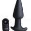 Rimmers Gyro-R Rechargeable Silicone Smooth Rimming Plug with Remote Control - Black
