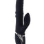 Ring It Home Silicone Rechargeable Vibrator with Clitoral Stimulator - Black