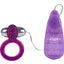 Ring Of Passion Vibrating Cock Ring with Clitoral Stimulation - Purple