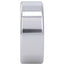 Rock Solid Brushed Alloy Aluminum Cock Ring - Metal/Silver - Large