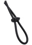 Rock Solid Lasso Double Lock Adjustable Silicone Cock Ring - Black