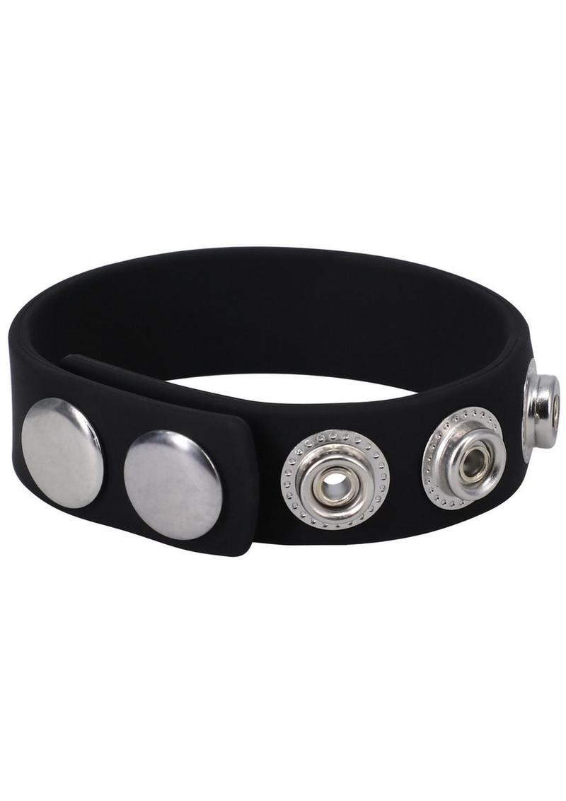 Rock Solid The Silicone 5 Snap Adjustable Cock Ring