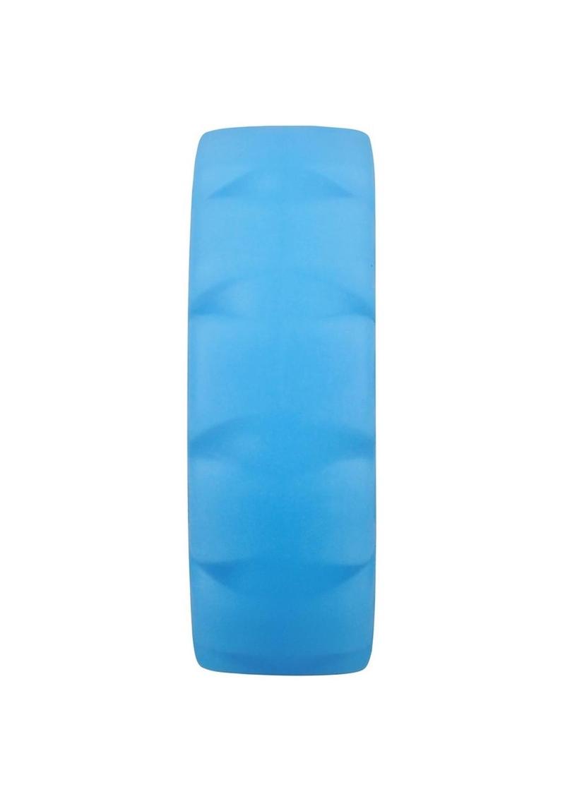 Rock Solid The Tire Silicone Glow In The Dark Cock Ring - Glow In The Dark/White