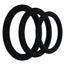 Rock Solid Tri-Pack Silicone Gasket Cock Ring - Black