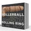 Rollerball Remote Controlled Rolling Ring Dildo Rechargeable Water Resistant - Vanilla