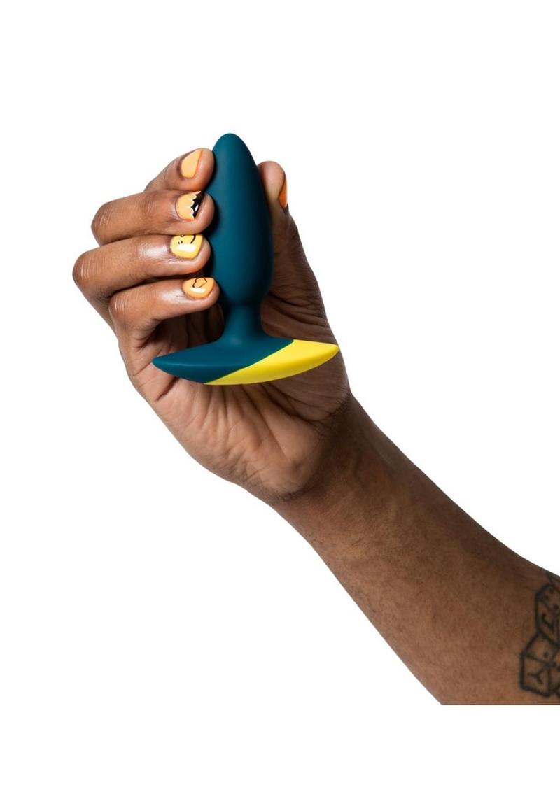 Romp Bass Rechargeable Silicone Anal Plug - Green