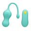 Romp Cello Rechargeable Silicone G-Spot Vibrator with Remote - Teal