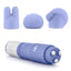 Rose Revitalize Massage Kit with Silicone Attachments - Periwinkle/Purple
