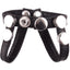 Rouge Arab Strap Leather Adjustable Cock and Balls Strap - Black