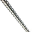 Rouge Beaded Stainless Steel Urethral Sound - Silver