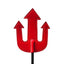 Rouge Devil Leather Riding Crop - Black/Red