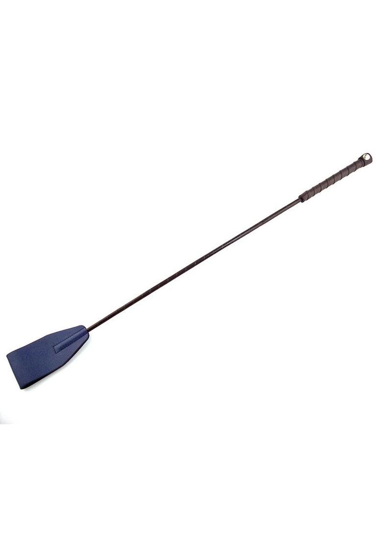 Rouge Fifty Times Hotter Leather Riding Crop - Blue