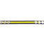 Rouge Leather Adjustable Cock Strap - Black/Yellow