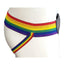 Rouge Leather Jock with Pride Stripes - Multicolor - Small